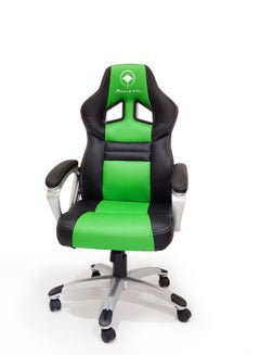 Buy Gaming Chair High Back Racing Style With Pu Leather Bucket Seat 360 Swivel With Heavy Duty Steel Can Hold Upto 150Kg Headrest Lumbar Support Steel 10 Star Base Compatible With E Sports Color Green And Black in UAE