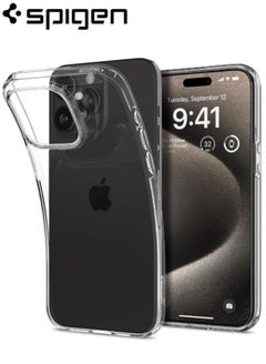Buy Apple iPhone 15 Pro Max Liquid Crystal Case Cover Anti-Yellowing Technology - Crystal Clear in Saudi Arabia