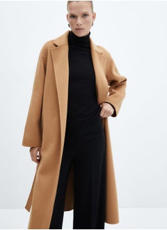 Buy Pocket Detail Longline Coat in Saudi Arabia