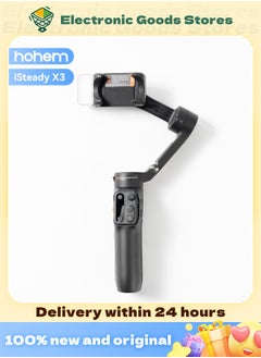 Buy hohem iSteady X3 Gimbal Stabilizer for Smartphone, 3-Axis Phone Gimbal with  Magnetic Fill Light, Gimbal Stabilizer for iPhone & Android, Phone Stabilizer for Video Recording in Saudi Arabia