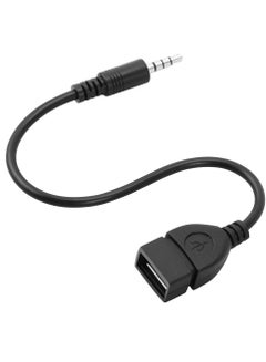 Buy AUX 3.5mm Male to USB Female Adapter Cable in Saudi Arabia