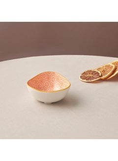 Buy Floral Orange Triangle Snack Bowl 10 Cm 153.03.08.2989 in UAE