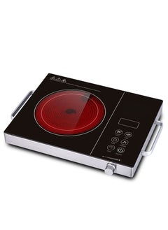 Buy Portable Infrared Cooker 3500W Electric Burner with Timer-Electric Hot Plate Touch Control Panel Adjustable Heating Power Glass Plate Electric Cooktop for Cooking in UAE