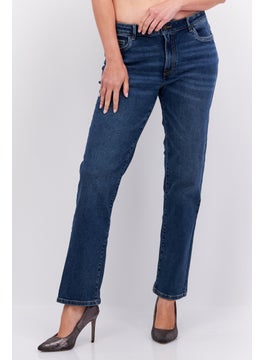 اشتري Women Regular Fit Wash Stretchable Denim, Blue في الامارات