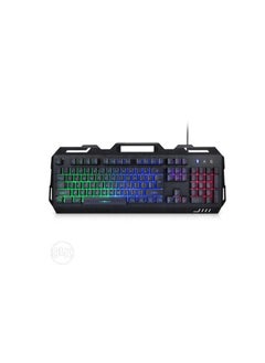 Buy K-102 Gaming Keyboard with Rainbow LED Lighting, Metal Cover and Plastic Gaming Surface - Easy to use and comfortable. in Egypt