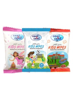 Buy Anti-Bacterial Kids Wipes - 10 Wipes Pack of 3 in UAE