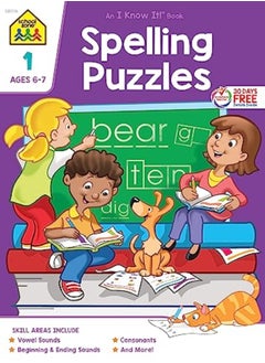 اشتري Spelling Puzzles Grade 1Workbook by School Zone Publishing - Syswerda, Jean E - Hoffman, Joan (John Jay College of Criminal Justice, USA Paperback في الامارات