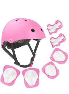 اشتري Kids Protective Gear Set Adjustable Skateboard Helmet Suitable for Ages 3-9 Years Toddler Boys Girls Bicycle Skateboard Scooter في السعودية