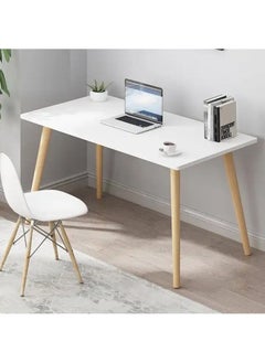 Buy Study Table With Solid leg, Wide storage space Computer Desk White in Saudi Arabia