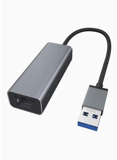 Buy 2.5G Plug-able USB Gigabit USB 3.0 Ethernet LAN Network Adapter USB to RJ45 10/100/1000/2500Mbps Network USB 3.0 Gigabit Adapter Support MacBook Windows 11/10/8/7 Grey in Saudi Arabia