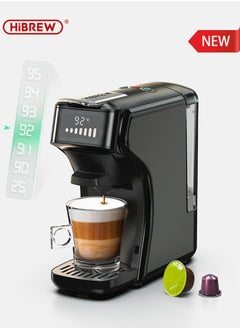 Buy Capsule Coffee Machine 6 In 1 Hot/Cold Multiple Espresso Cafetera Cappuccino Coffee Maker Dolce Gusto Nespresso Powder H1B in UAE