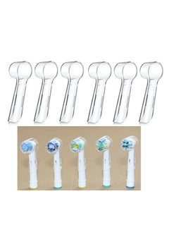 Buy 6 Pieces Electric Toothbrush Cover Brush Head Protection Cover Reusable Electric Toothbrush Heads Cover Replacement Brush Heads Cover Caps to Keep Dust Away for Travel, Camping, Family, School in Saudi Arabia