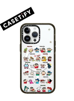 Buy Apple iPhone 14 Pro Max Case,Crayon Shinchan Stickers Magnetic Adsorption Phone Case - Semi transparent in UAE