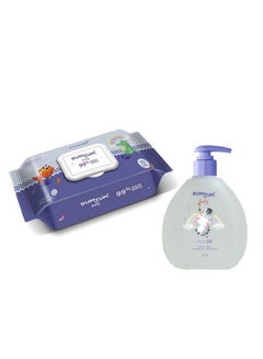 اشتري Baby Gentle 99% Pure Water Wet Wipes With Lid72 Pcs.(Pack Of 1) & Baby Hair Oil (200 Ml) Combo في الامارات