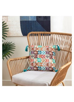 اشتري Rabi Patchwork Print Filled Cushion 40 x 40 cm في الامارات