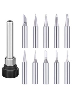 Buy SYOSI, 10Pcs 900M Lead-Free Solder Iron Tip Replaceable Soldering Tip Kit with Welding Sleeve for Hakko Quick Aoyue Yihua Maplin ABF Soldering Station in UAE