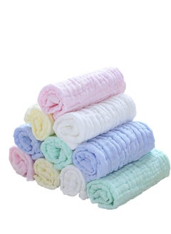 Buy 10 Bamboo Baby Washcloths Natural Organic Facial Towel for Adults Babies Soft Thick Absorbent, and Hypoallergenic Face Body Cloths Registry Household Newborn Shower Gifts in Saudi Arabia