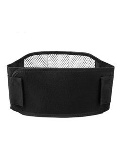 Buy Self-heating Lumbar Support Warm Magnetic Therapy Self-heating Waist Protective Belt Protector (Black) in UAE