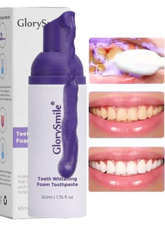 Buy 50ml v34 Colour Corrector Foam Teeth Whitening Tooth Colour Corrector Purple Toothpaste for Teeth Whitening Purple Teeth Whitening v34 Colour Correcting Foam Toothpaste Teeth Stain Removal spray in UAE