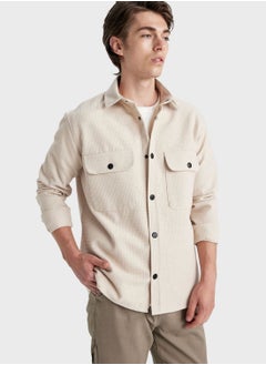 Buy Flap Pocket Regular Fit Shirt in UAE