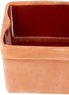 اشتري Akdc Clay Casserole Rectangle 23Cm X 38Cm X 8Cm Clay Colour في الامارات