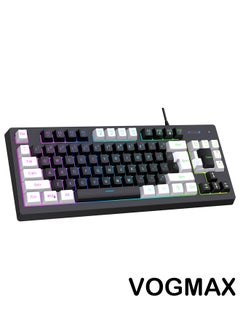 Buy VOGMAX 87 Keys Premium Gaming Keyboard Black in Saudi Arabia