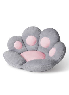 Buy Cat Paw Shape Cushion Plush Lazy Sofa Seat Cushion Chair Pads for Gamer Chair Dining Room Bedroom Decorate Pink/Grey in UAE