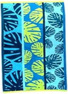 اشتري Signoola Beach towel 90 x 170 cm Green Leaves, 100% cotton. في مصر