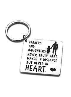 Buy Father Daughter Keychain Fathers and Daughters Never Truly Part Keychain Creative Wedding Gifts from Daughter to Dad for Car Keychain in UAE