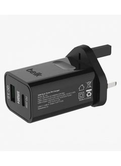 Buy Belk Charger Head With Two USB Ports And Type C 20W 102 in Saudi Arabia