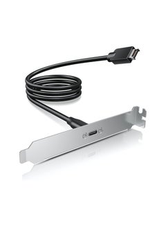 Buy USB 3.1 Type-C Front Panel Adapter, USB Type-E to Type-C Female Extension Cable with Panel Screw Bracket, USB-C Female to 20-pin USB Type-E Male Connector in UAE