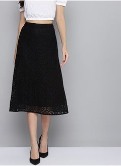 Buy Lace Detail A-Line Skirt in Saudi Arabia