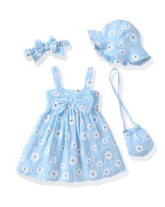 blue dress 6 9 months Jeanne Midi Dress - Blue Haze/Chalk | Huffer main image 0