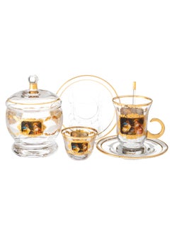 Buy 25 Piece Turkish Coffee And Tea Set in Saudi Arabia