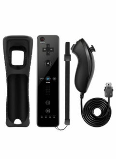 Buy Controllers for Wii and Wii U, NC Remote Controller with and Nunchaku Controller Replacement, Including Wii Remote Controller and Wii Nunchucks, with Silicone Case and Wrist Strap in Saudi Arabia