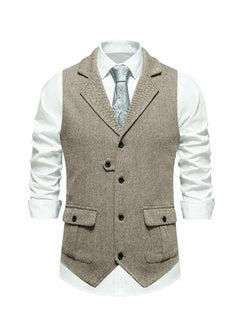 اشتري New Retro Lapel Suit Vest في الامارات