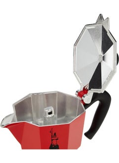 Buy Moka Express Espresso Maker Red 3 Cups in UAE