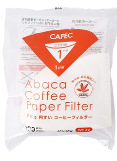 Buy Cafec filter Paper V60 Filter 01 Coffee Filter for Pour Over Dripper brewing in Saudi Arabia