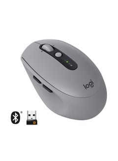 اشتري M590 Silent Wireless Mouse With USB Unifying Receiver Grey في السعودية