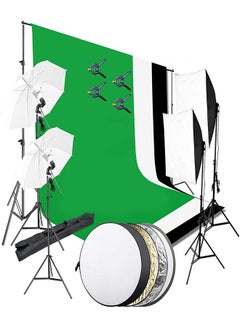 اشتري Padom Photography Video Studio Lighting Kit Umbrella Softbox Set Continuous Lighting for Photo Studio Product, Portrait and Video Shooting Photography في الامارات