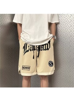 Buy Hip-hop Basketball Shorts Men Summer Loose Fit SportswearApricot Apricot in Saudi Arabia