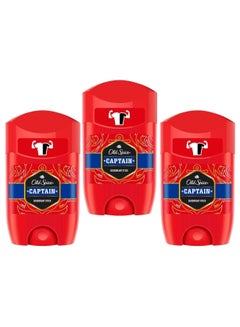 Buy 3 Pieces of Captain Deodorant Stick 3*63 ml in Saudi Arabia