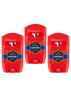 Buy 3 Pieces of Captain Deodorant Stick 3*63 ml in Saudi Arabia