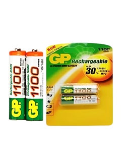 Buy Batteries AAA Rechargeable Battery 1.2V 1100mAh - Pack of 2 in Egypt