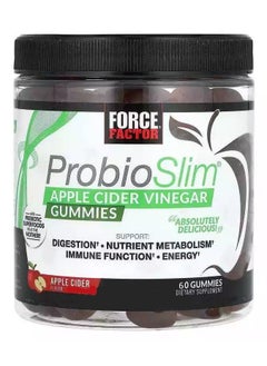 Buy Force Factor ProbioSlim Apple Cider Vinegar Gummies, 60 Gummies in UAE