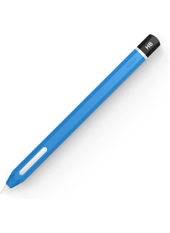 Buy Classic Pencil for Apple Pencil 2nd Generation Case Cover Sleeve, Classic Design, Compatible with Magnetic Charging and Double Tap - HB Blue in UAE