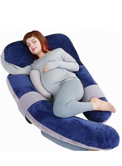 Buy U Shaped Nursing And Maternity Pillow With Removable Velvet Cover in Saudi Arabia