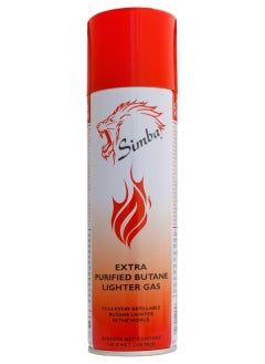 Buy Simba 250ml Premium Purified Butane Lighter Refill with Multi-Nozzle Adapter in UAE