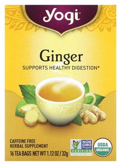 اشتري Organic Ginger 16 Tea Bags 1.12 oz (32 g) في الامارات