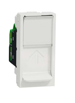 Buy Schneider Electric Data Socket, New Unica, Mechanism, Rj45, U/Utp, Straight, Click, Shuttered, White in Egypt